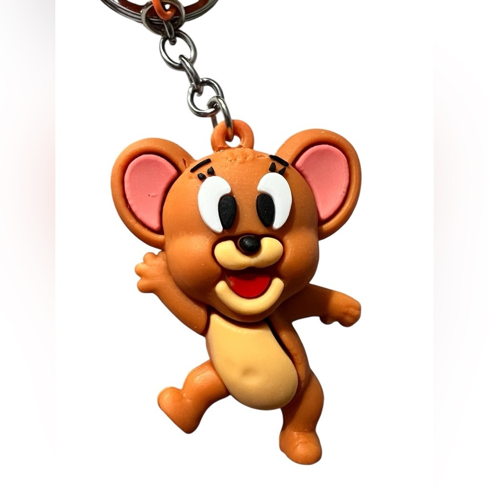Collectable Jerry from Tom and Jerry Silicone Keychain with wristband and bell - Picture 7 of 7